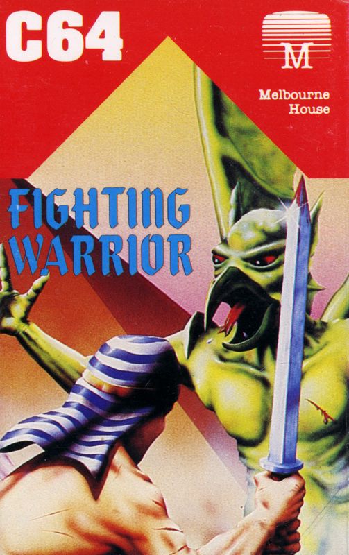 Fighting Warrior box art for Commodore 64